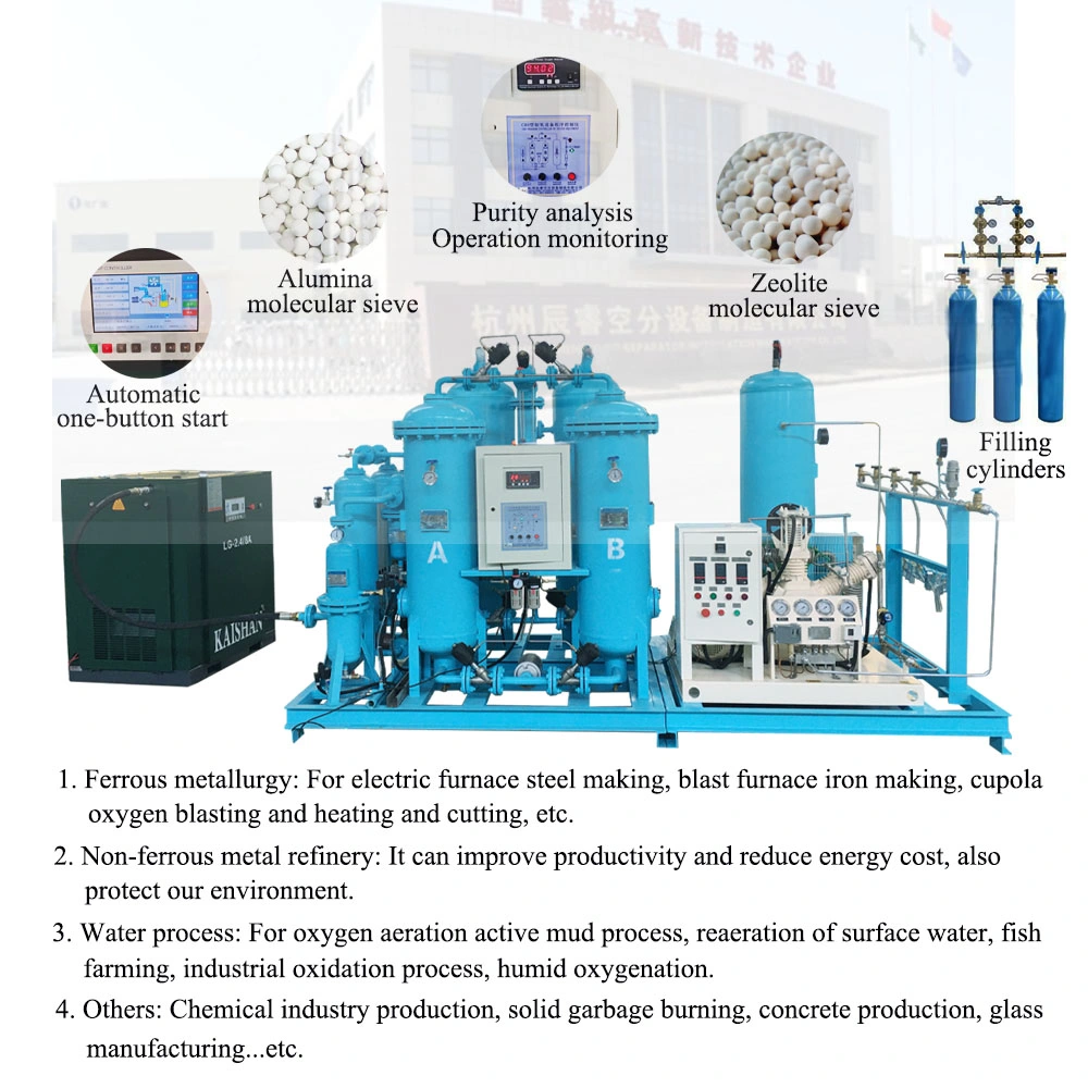 Chenrui Air Separation Plant O2 Oxigen Gas Psa Oxygen Generator Equipment for Industrial