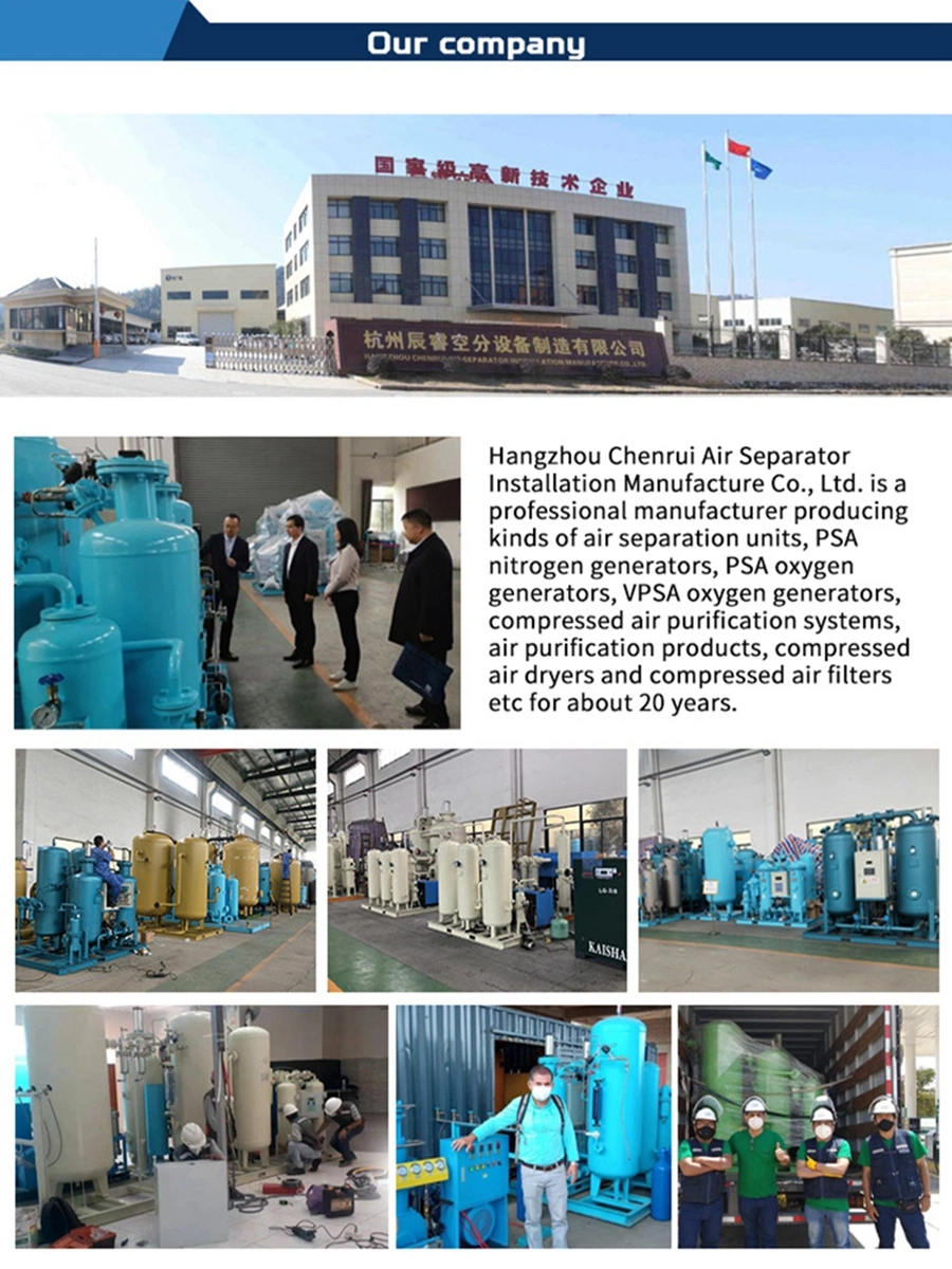 Chenrui Air Separation Plant Medical O2 Oxigen Gas Psa Oxygen Generator Equipment